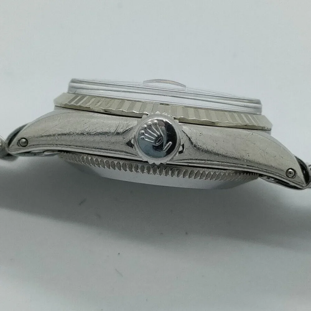 ROLEX Oyster Perpetual Date 24mm Women's Watch Stainless Steel Silve - Picture 10 of 15